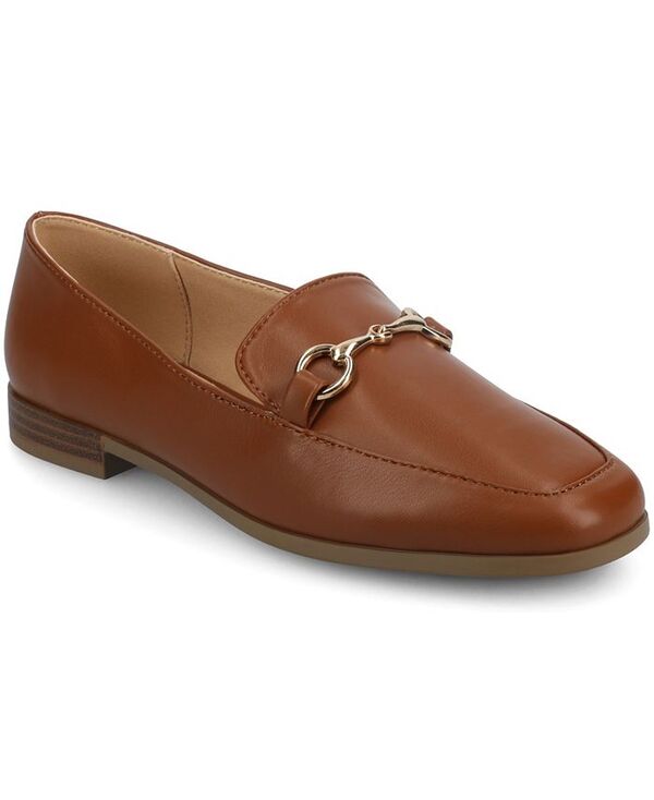 ジュルネ コレクション レディース シューズ パンプス ローファー Journee Collection Women's Lacie Slip-On Loafers Cognac｜ReVida 店