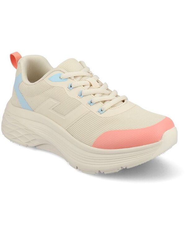 ジュルネ 寄せ合わせ レディース シューズ スニーカー スピード競技 Journee Collection Women\u0027s Marshel Casual Lace-Up Sneakers Beige ベージュ