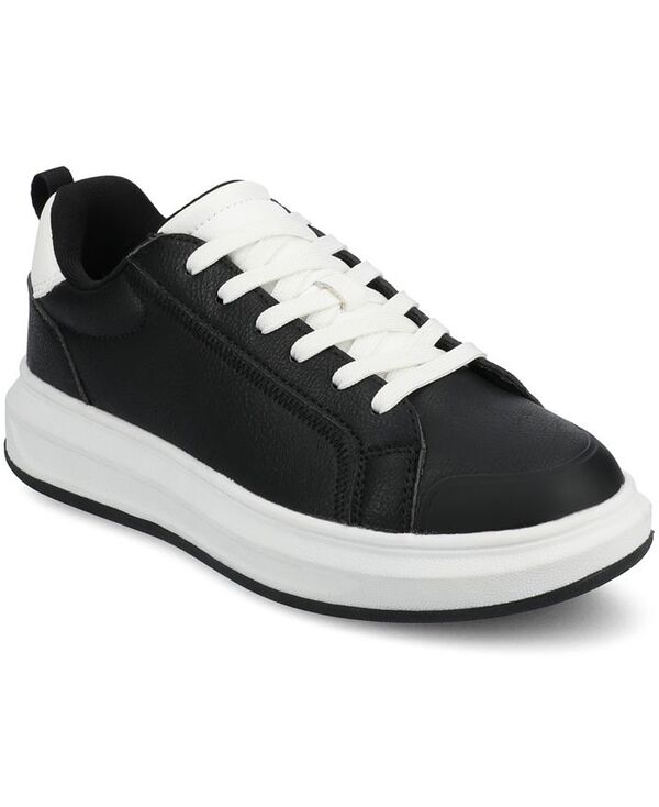 ジュルネ コレクション レディース シューズ スニーカー レース Journee Collection Women's Meeya Casual Lace-Up Sneakers Black ブラック