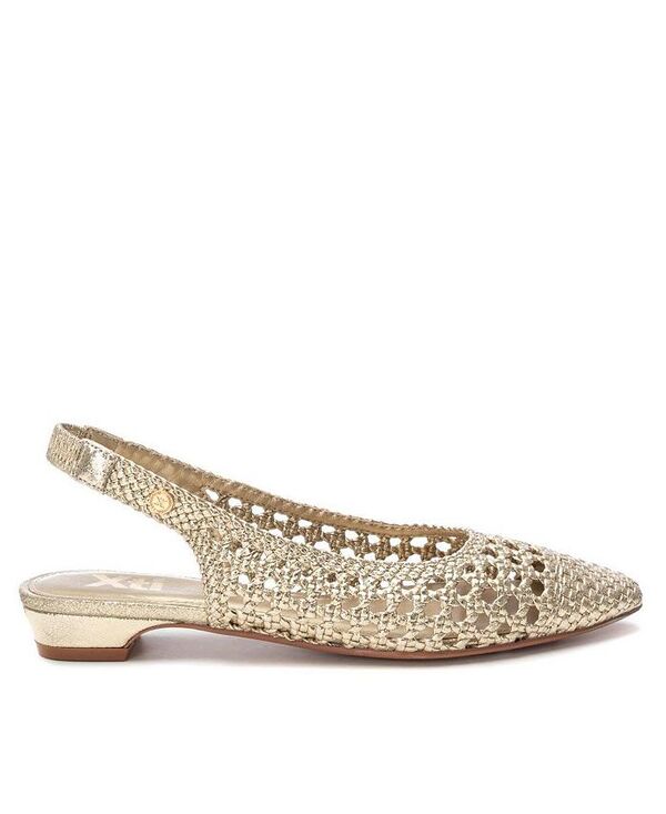 キシタイ レディース シューズ パンプス XTI Women's Slingback Flats Gold ゴールド