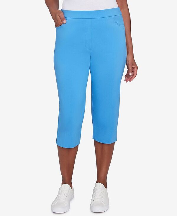 アルフレッド ダナー レディース ボトムス カジュアルパンツ Alfred Dunner Women's Classic Flat Front Allure Classic Clamdigger Pant Azure