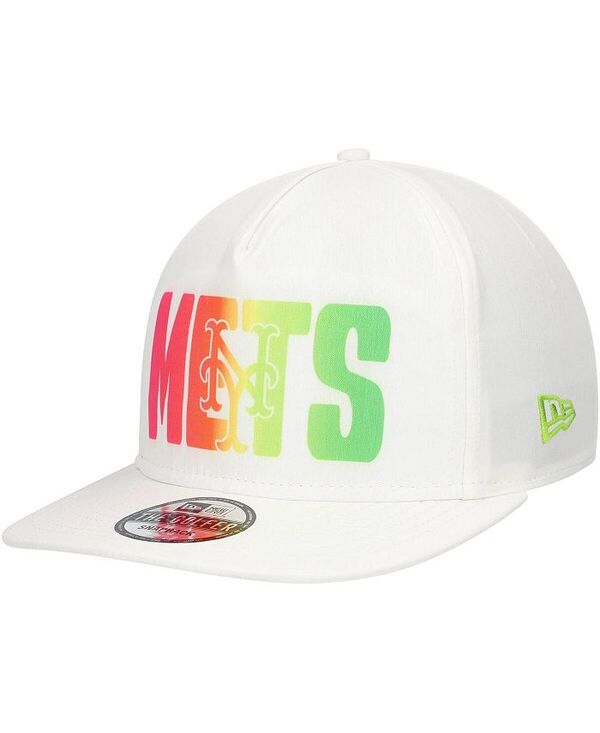 ニューエラ メンズ アクセサリー 帽子 New Era Men's White New York Mets Spring Spectrum Golfer Snapback Hat White ホワイト 8,455円