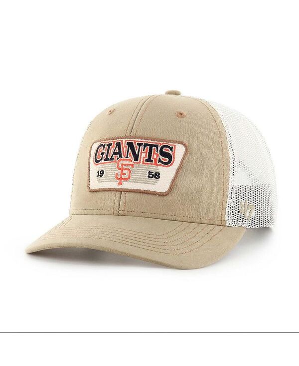 47 ブランド メンズ アクセサリー 帽子 '47 Brand Men's Khaki San Francisco Giants Ridgewood Trucker Adjustable Hats Khaki カーキ|ReVida 店