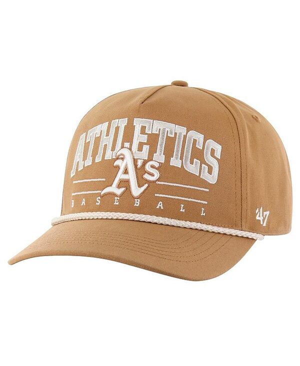 47 ブランド メンズ アクセサリー 帽子 '47 Brand Men's Brown Athletics Neutral Roscoe Rope Hitch Adjustable Hat Brown ブラウン
