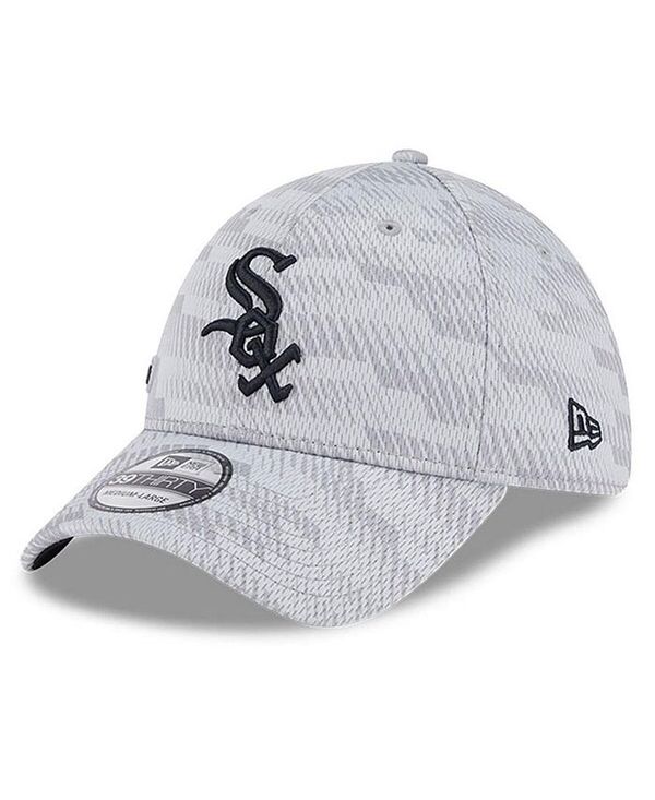 ニューエラ メンズ アクセサリー 帽子 New Era Men's Gray Chicago White Sox 2025 MLB Clubhouse 39THIRTY Flex Hat Gray グレー|ReVida 店