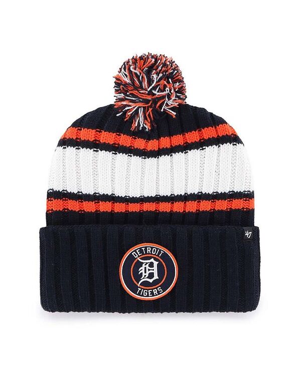 47 ブランド メンズ アクセサリー 帽子 ニット '47 Brand Men's Navy Detroit Tigers Plateau Cuffed Knit Hat with Pom Navy ネイビー