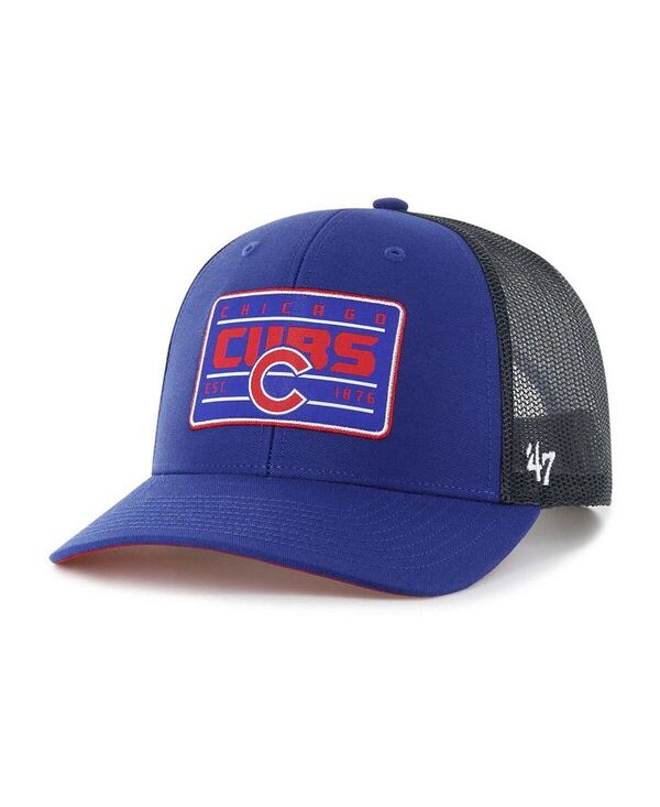 47 ブランド メンズ アクセサリー 帽子 '47 Brand Men's Royal Chicago Cubs Hardline Trucker Adjustable Hat Royal|ReVida 店