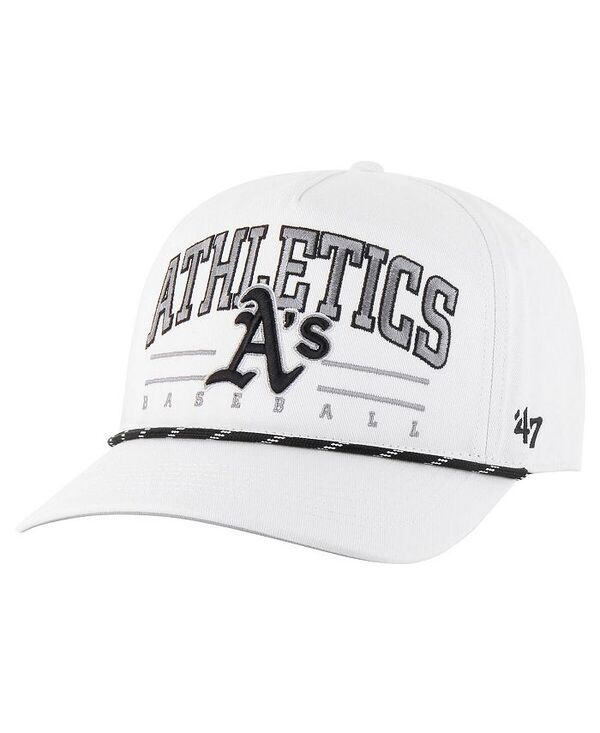 47 ブランド メンズ アクセサリー 帽子 '47 Brand Men's White Athletics Roscoe Speckle Hitch Adjustable Hat White ホワイト