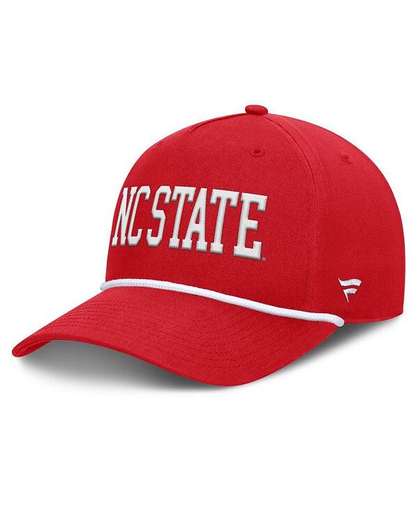 ファナティクス メンズ アクセサリー 帽子 Fanatics Men's Red NC State Wolfpack Foul Ball Rope Adjustable Hat Red レッド｜ReVida 店