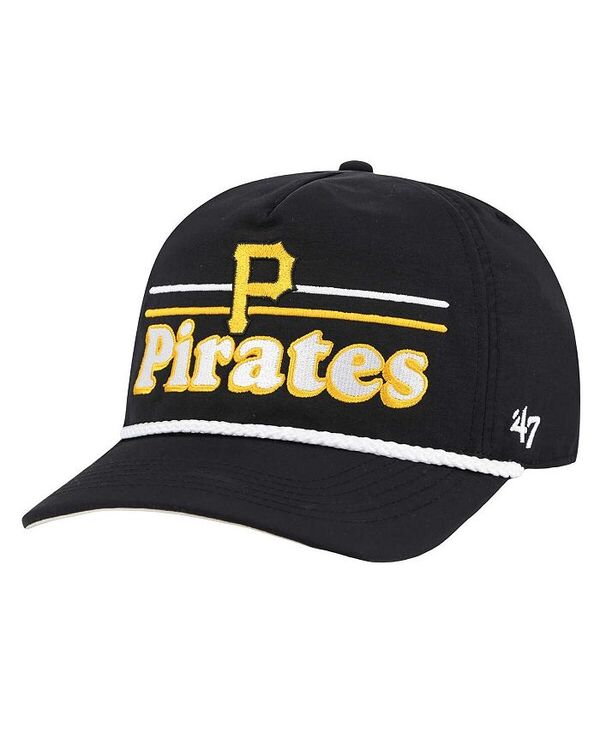 47 ブランド メンズ アクセサリー 帽子 キャップ ケープ '47 Brand Men's Black Pittsburgh Pirates Campscape Hitch Adjustable Hat Black ブラック