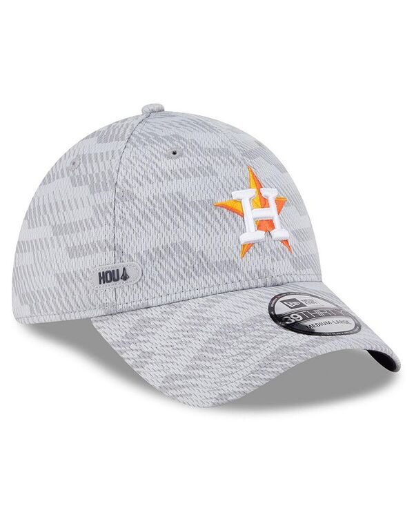 ニューエラ メンズ アクセサリー 帽子 New Era Men's Gray Houston Astros 2025 MLB Clubhouse 39THIRTY Flex Hat Gray グレー