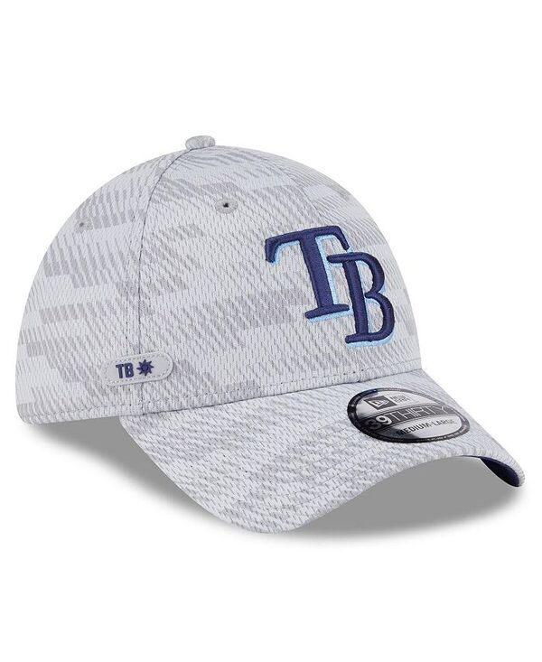 ニューエラ メンズ アクセサリー 帽子 New Era Men's Gray Tampa Bay Rays 2025 MLB Clubhouse 39THIRTY Flex Hat Gray グレー