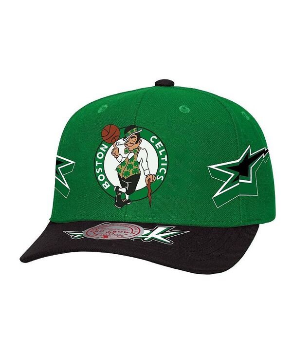 ミッチェル&ネス メンズ アクセサリー 帽子 Mitchell & Ness Men's Kelly Green/Black Boston Celtics AS2K Stars Pro Crown Adjustable Hat Kelly Green Black ブラック