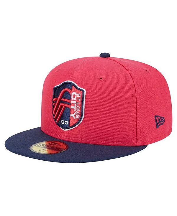 ニューエラ メンズ アクセサリー 帽子 New Era Men's Red St. Louis City SC 2025 Kickoff 59FIFTY Fitted Hat Red レッド｜ReVida 店 9,346円
