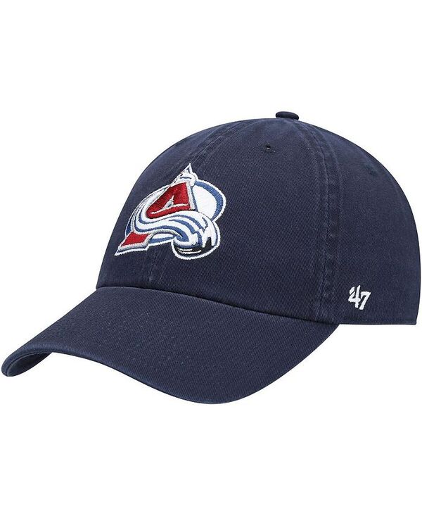 47 ブランド メンズ アクセサリー 帽子 '47 Brand Men's Navy Colorado Avalanche Team Clean Up Adjustable Hat Navy ネイビー