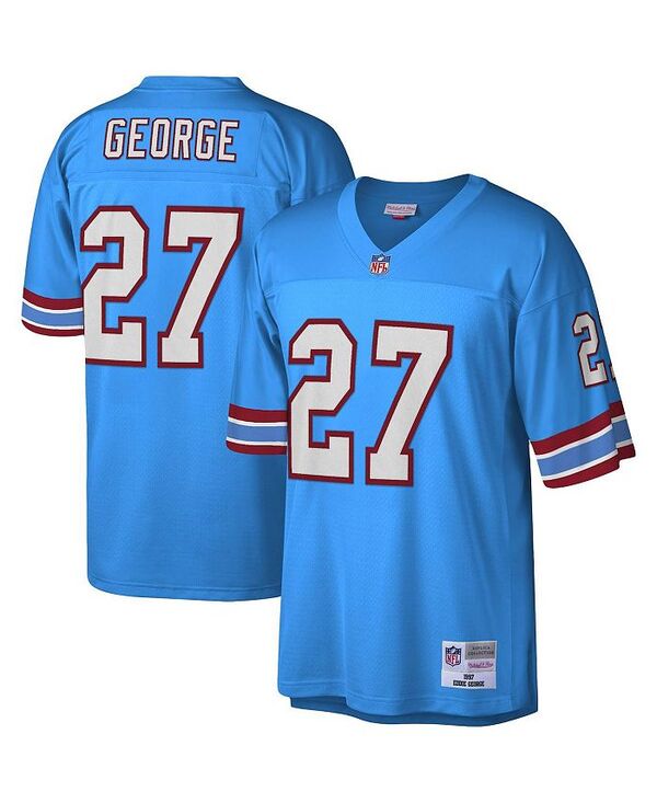 ミッチェル&ネス メンズ トップス シャツ ジャージー Mitchell & Ness Men's Eddie George Light Blue Houston Oilers Legacy Replica Jersey Light Blue ブルー|ReVida 店