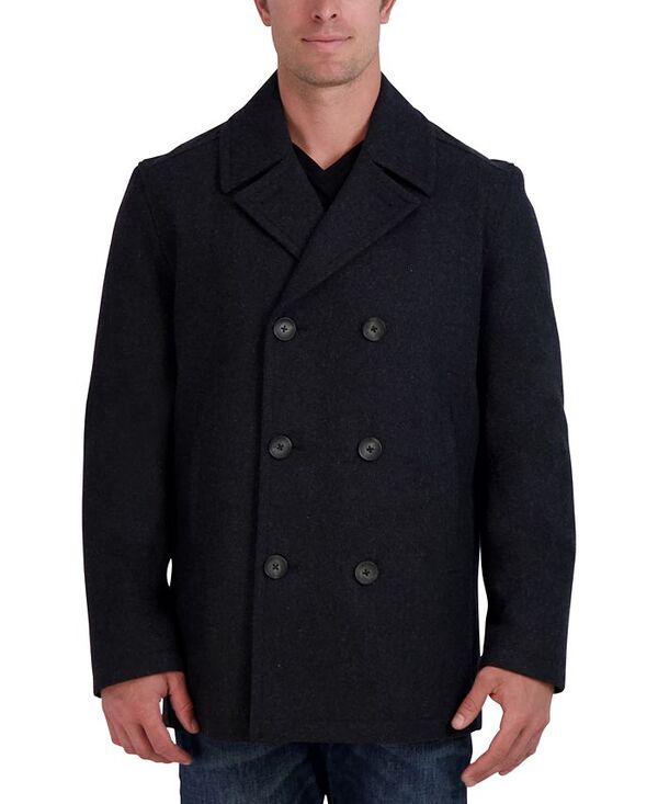 ナウティカ メンズ アウター ジャケット・ブルゾン コート Nautica Men's Classic Peacoat Charcoal チャコール