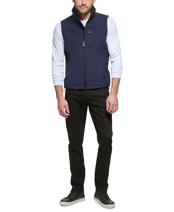 カルバンクライン メンズ アウター ジャケット・ブルゾン ベスト Calvin Klein Men's Infinite Stretch Soft Shell Vest New Navy ネイビー