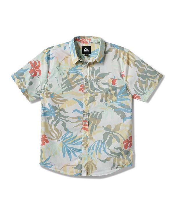クイックシルバー メンズ トップス シャツ Quiksilver Men's Blueweed Classic Short Sleeve Shirt Off White オフホワイト