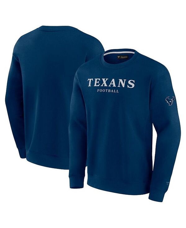 ファナティクス メンズ アウター パーカー・スウェット スウェット シャツ フリース Fanatics Men's and Women's Navy Houston Texans Elements Unlimited Fleece Pullover Sweatshirt Navy ネイビー
