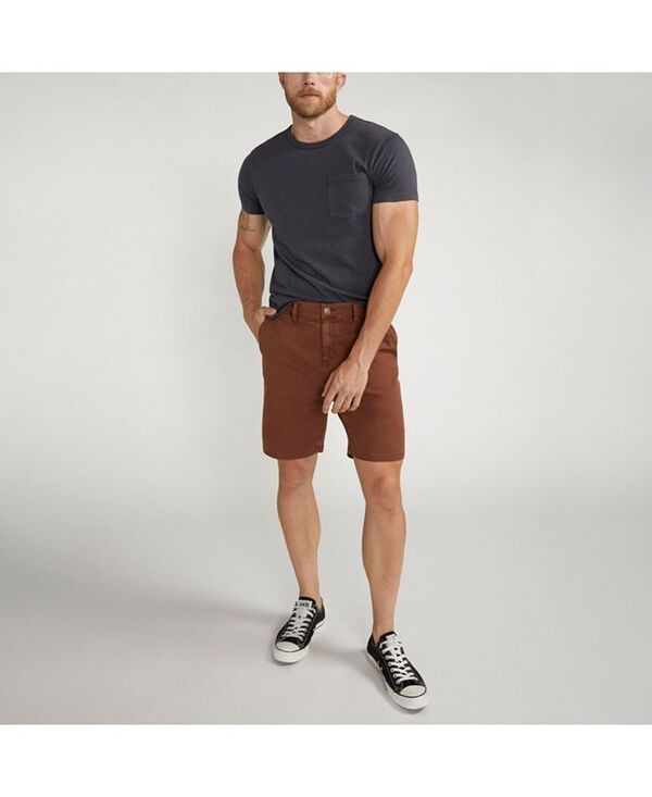 シルバー ジーンズ メンズ ボトムス ハーフパンツ・ショーツ リラックスフィット ショートパンツ Silver Jeans Co. Men's Relaxed Fit Painter 9 Shorts Cappuccino