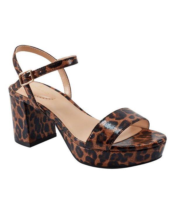 バンドリーノ レディース シューズ サンダル プラットフォーム ヒール Bandolino Women's Pennie Platform Block Heel Dress Sandals Leopard アニマル