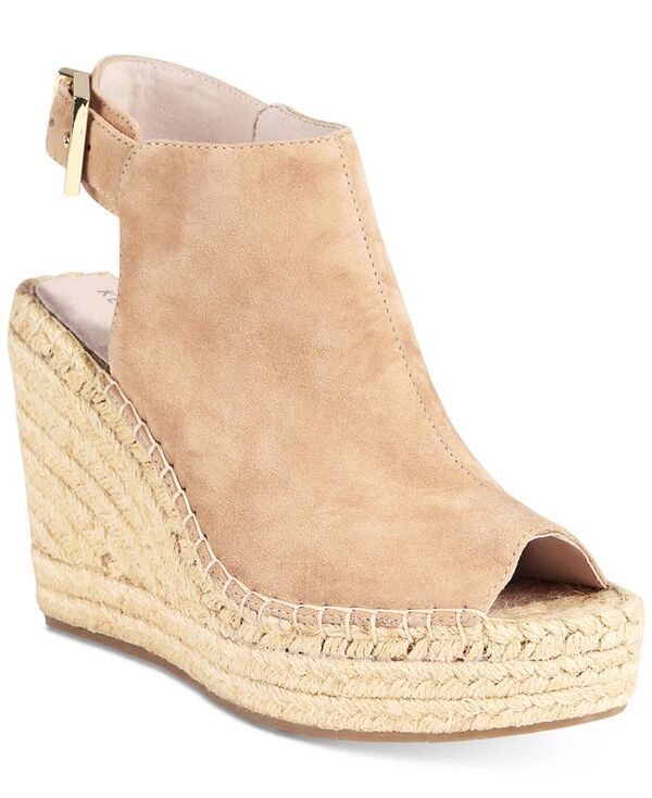 ケネスコール レディース シューズ サンダル Kenneth Cole New York Women's Olivia Espadrille Peep-Toe Wedges Almond