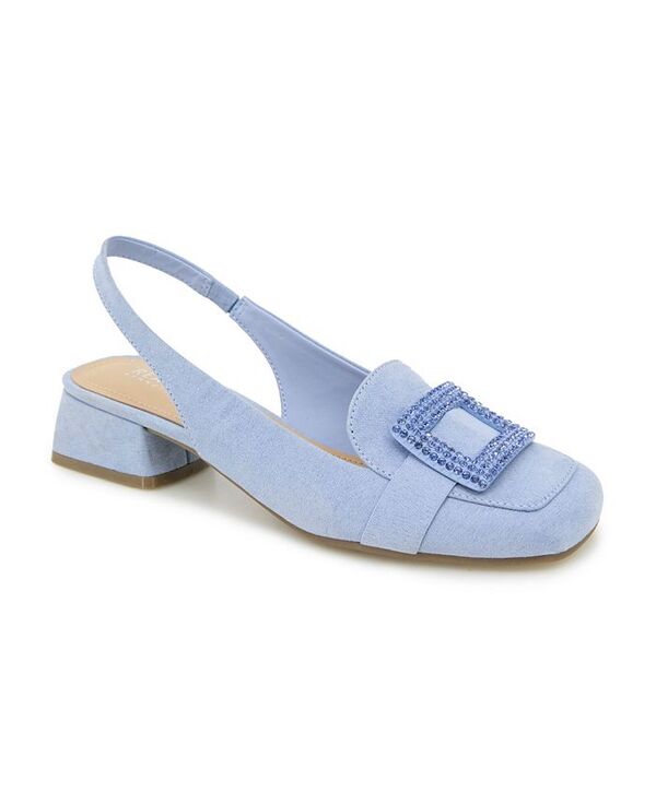 ケネスコール レディース シューズ パンプス Kenneth Cole Reaction Women\u0027s Lewis Jewel Sling Pumps Sky Blue Micro 青み
