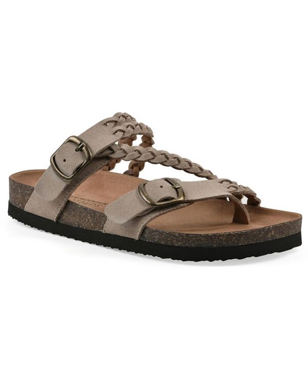 ホワイトマウンテン レディース シューズ サンダル White Mountain Women's Haziest Round Toe Flat Sandals Sandal Wood Suede