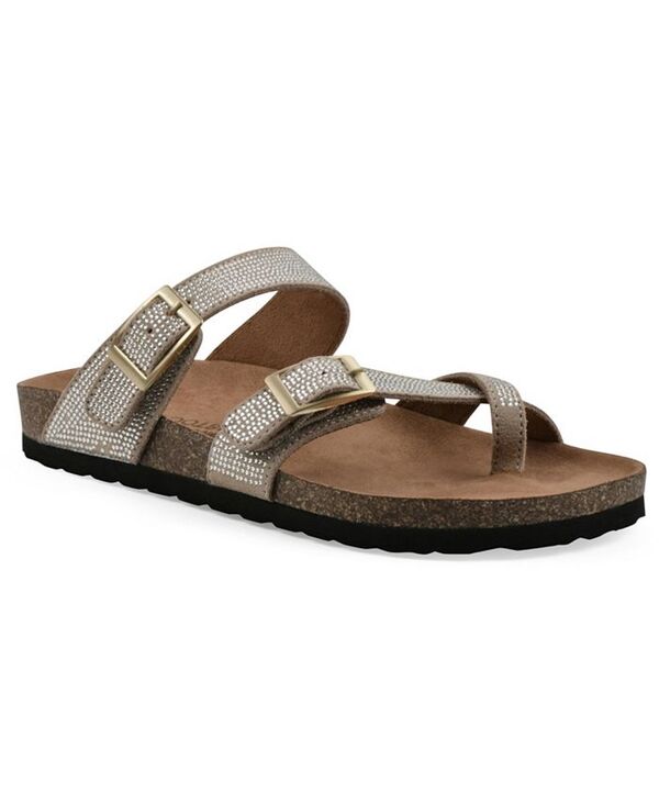 ホワイトマウンテン レディース シューズ サンダル White Mountain Women's Grays Round Toe Flat Sandals Sandal Wood Suede
