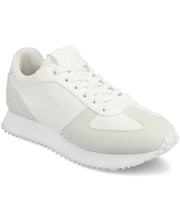 ジュルネ 寄せ合わせ レディース シューズ スニーカー スピード競技 Journee Collection Women\u0027s Flow Casual Lace-Up Sneakers White 白いこと