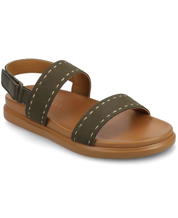 ジュルネ コレクション レディース シューズ サンダル Journee Collection Women's Milie Multi Strap Wedge Sandals Olive オリーブ