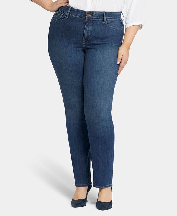 エヌワイディージェイ レディース ボトムス デニムパンツ ストレート プラスサイズ ジーンズ NYDJ Plus Size Marilyn Straight Leg Jeans Cooper