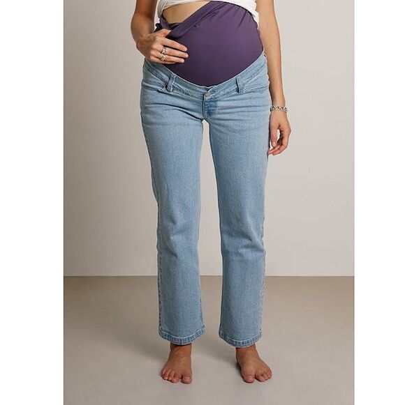 ノム レディース ボトムス カジュアルパンツ ストレート ジーンズ NOM Maternity Hailey Straight Leg Jeans Light Wash
