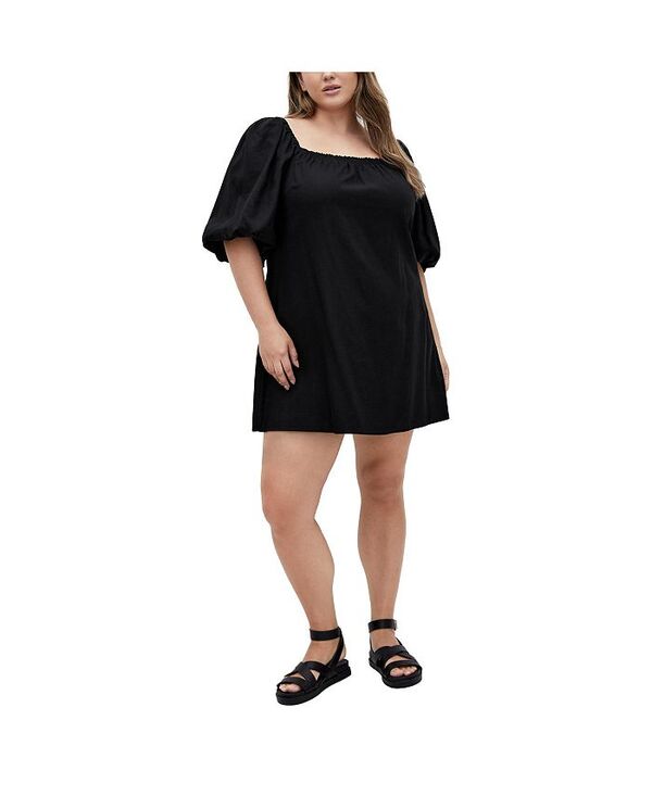 シティーシック レディース トップス ワンピース プラスサイズ CITY CHIC Plus Size Chrissy Dress Black ブラック