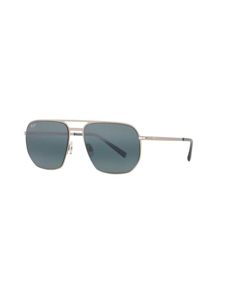 マウイ体育館 メンズ 付属品 サングラス・アイウェア Maui Jim Unisex Polarized Sunglasses Sharks Cove Silver しろがね色