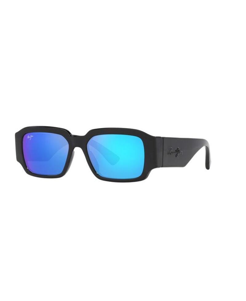 マウイジム メンズ アクセサリー サングラス・アイウェア Maui Jim Unisex Polarized Sunglasses Kupale Black Shiny ブラック