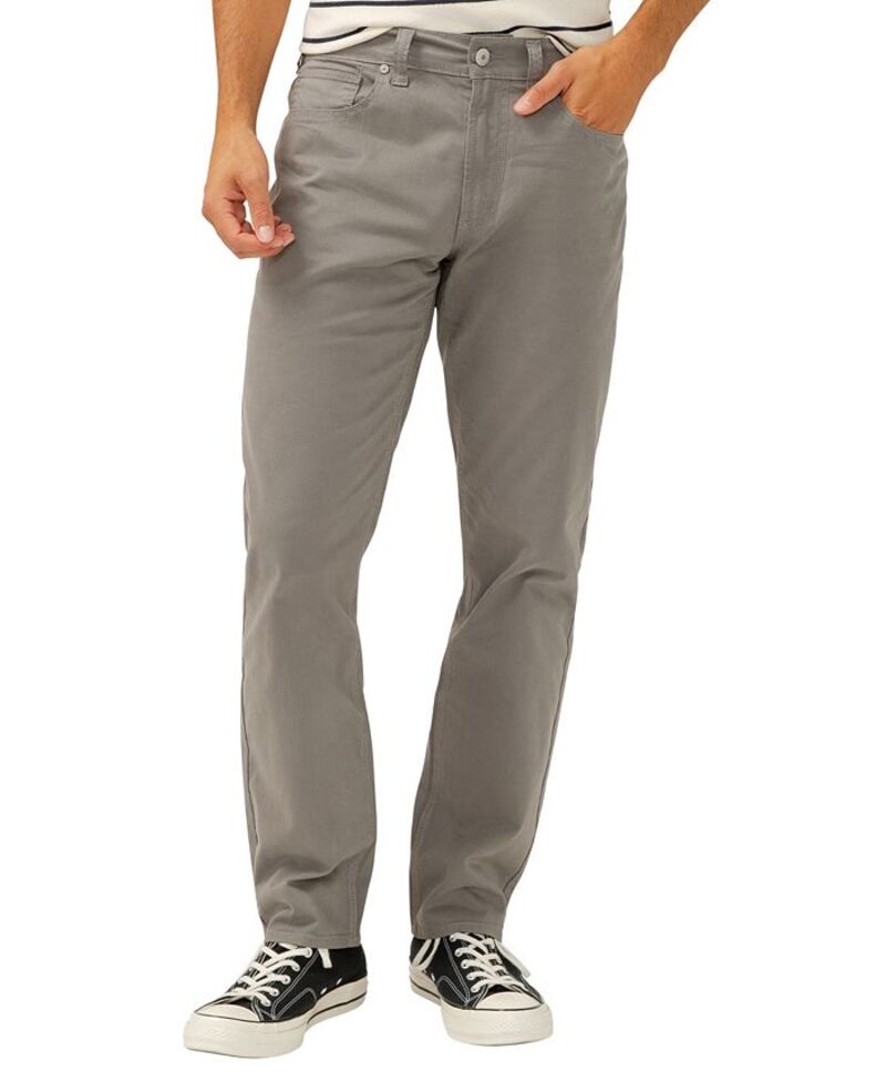 シルバー ジーンズ メンズ ボトムス カジュアルパンツ パンツ Silver Jeans Co. Men's Eddie Classic Athletic Fit Tapered Leg Essential Twill Pants Gray グレー