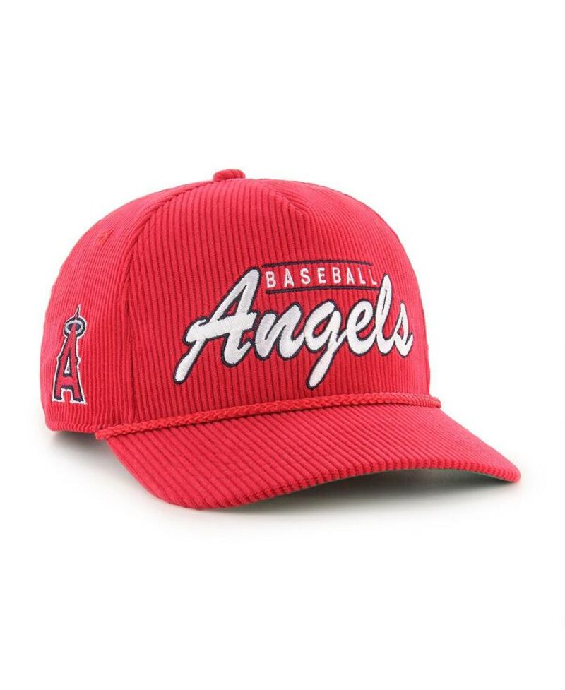 47 ブランド メンズ アクセサリー 帽子 コーデュロイ '47 Brand Men's Red Los Angeles Angels Corduroy Hitch Adjustable Hat Red レッド
