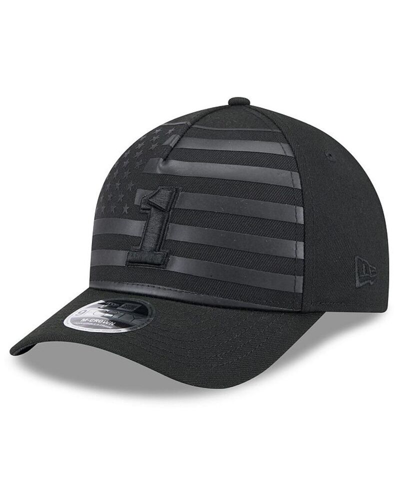 ニューエラ メンズ アクセサリー 帽子 New Era Men's Black Ross Chastain American Flag 9FORTY M-Crown A-Frame Adjustable Hat Black ブラック