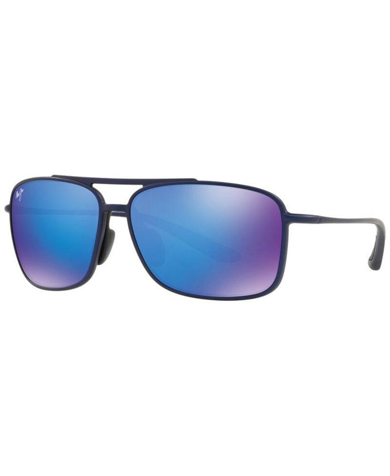 マウイジム メンズ アクセサリー サングラス・アイウェア Maui Jim KAUPO Polarized Sunglasses 437 Black Matte ブラック