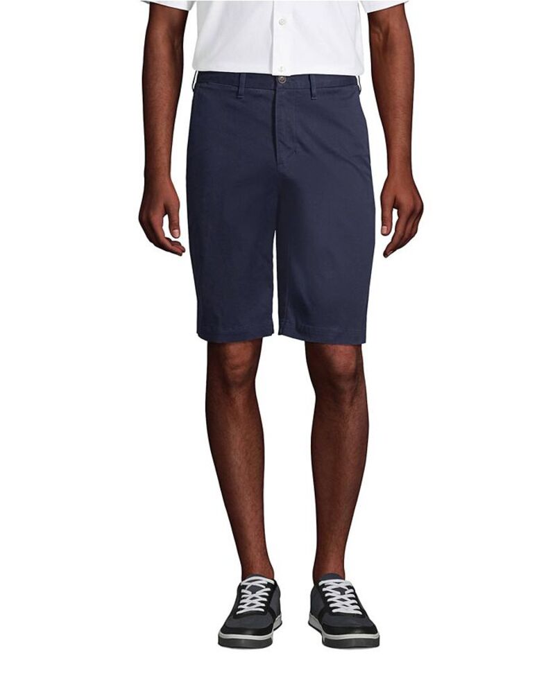 ランズエンド メンズ ボトムス ハーフパンツ・ショーツ トール Lands' End Big & Tall Knockabout 11 Chino Short Radiant navy ネイビー