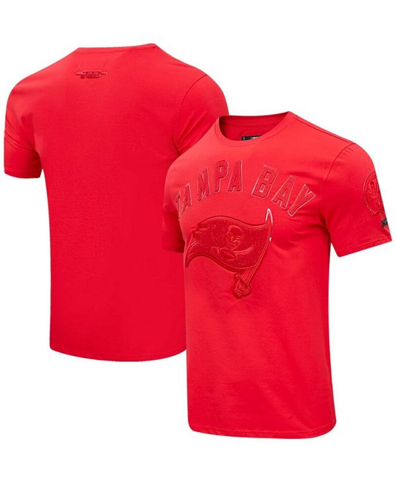 プロスタンダード メンズ トップス Tシャツ Pro Standard Men's Tampa Bay Buccaneers Triple Red T-shirt Red レッド