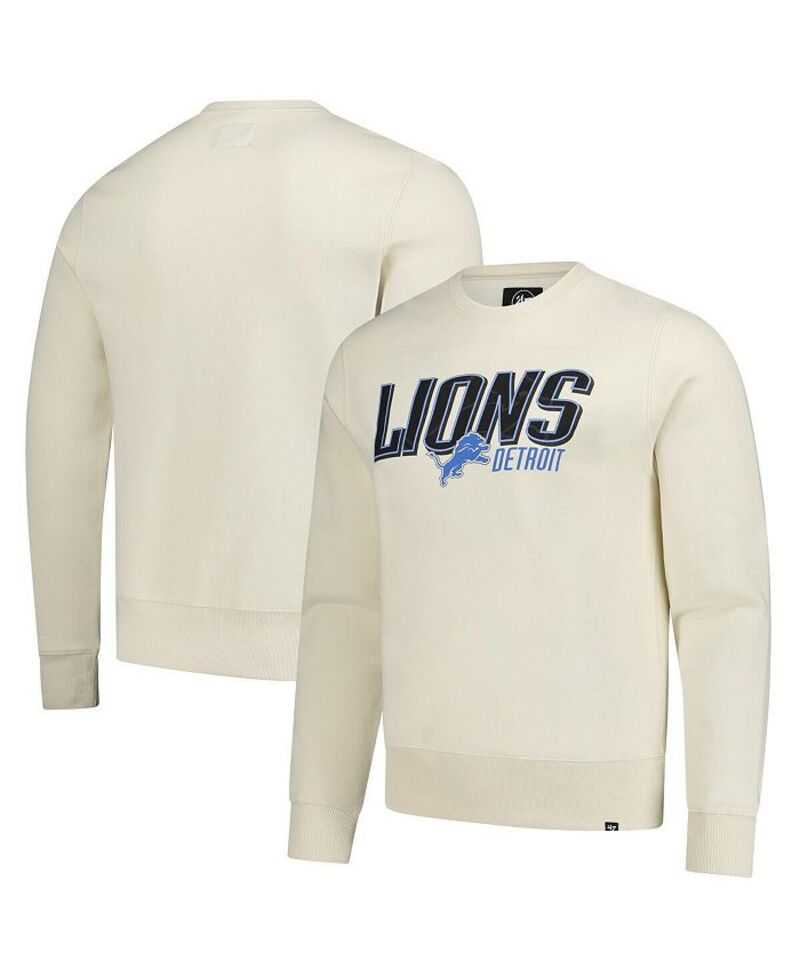 47 ブランド メンズ アウター パーカー・スウェット スウェット シャツ '47 Brand Men's Cream Detroit Lions Locked In Headline Pullover Sweatshirt Cream クリーム｜ReVida 店