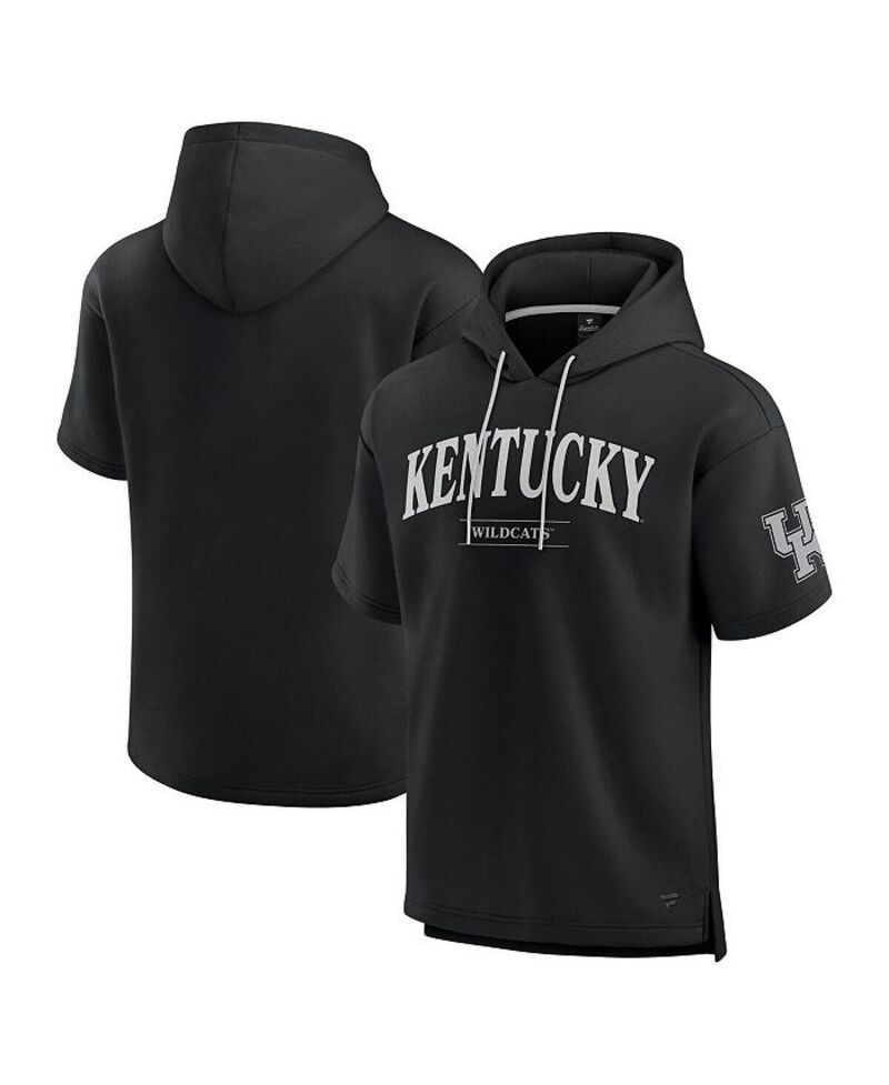ファナティクス メンズ アウター パーカー・スウェット パーカー Fanatics Men\u0027s Black Kentucky Wildcats Ready Short Sleeve Pullover Hoodie Black 黒いこと