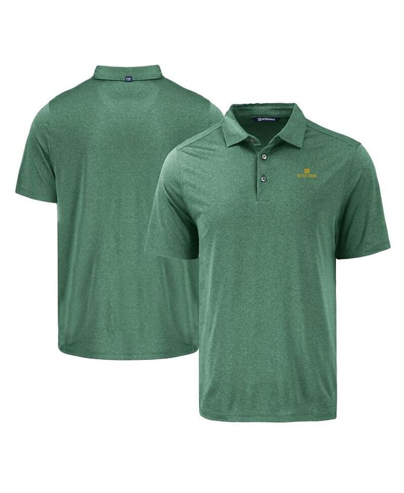 カッターアンドバック メンズ トップス ポロシャツ Cutter & Buck Men's Green Notre Dame Fighting Irish Coastline Epic Comfort Eco Polo Green グリーン