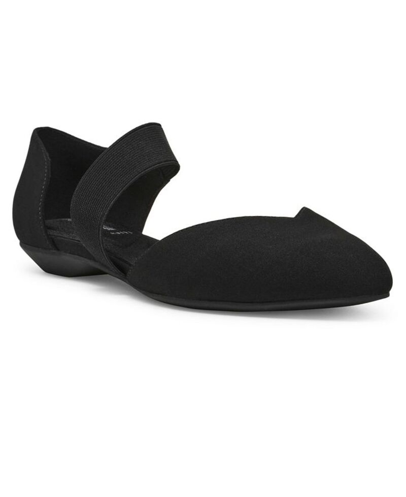 アンクライン レディース シューズ パンプス アシンメトリー Anne Klein Women's Oksanna Asymmetrical Pointed Toe Flats Black ブラック