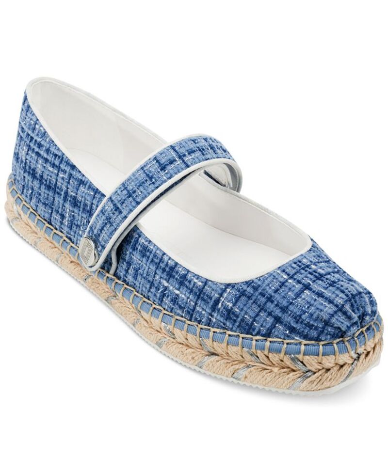 カール ラガーフェルド レディース シューズ パンプス KARL LAGERFELD PARIS Women's Mikai Espadrille Flats Cornflower Blue ブルー