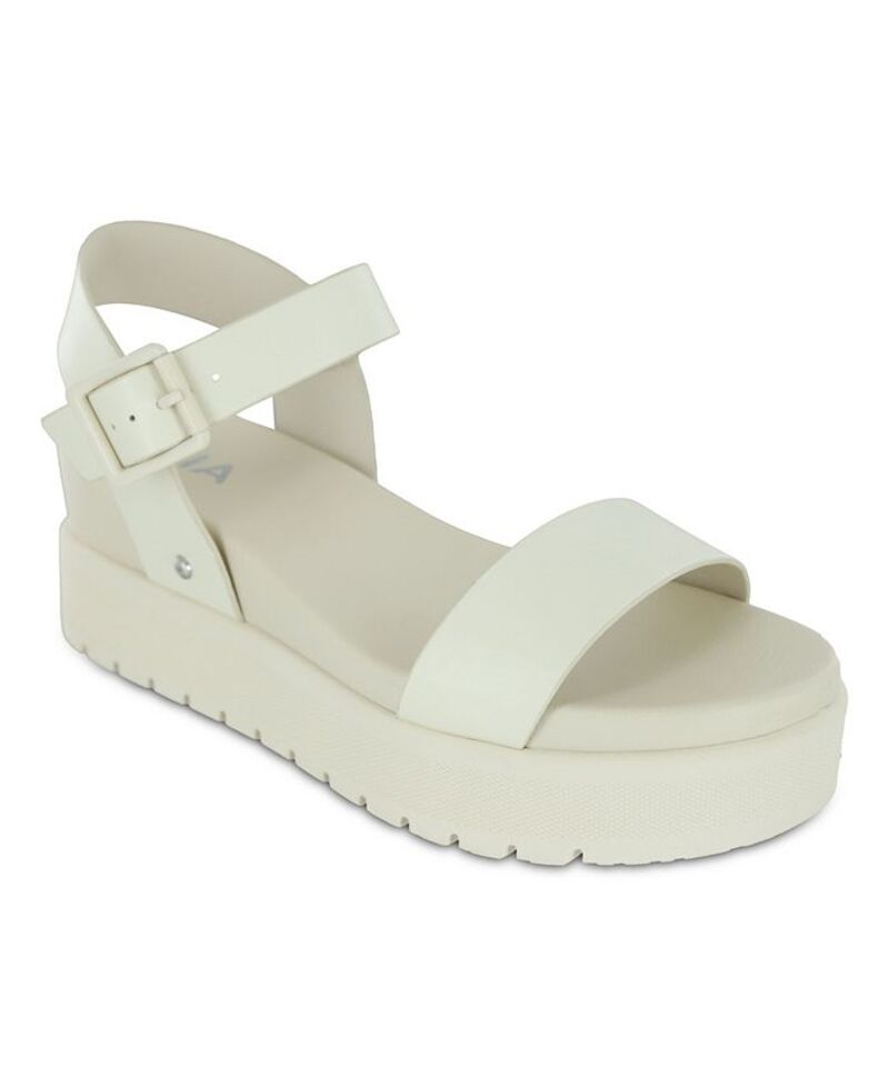 ミア レディース シューズ サンダル プラットフォーム MIA Women's Kayci Platform Round Toe Sandals Bone｜ReVida 店