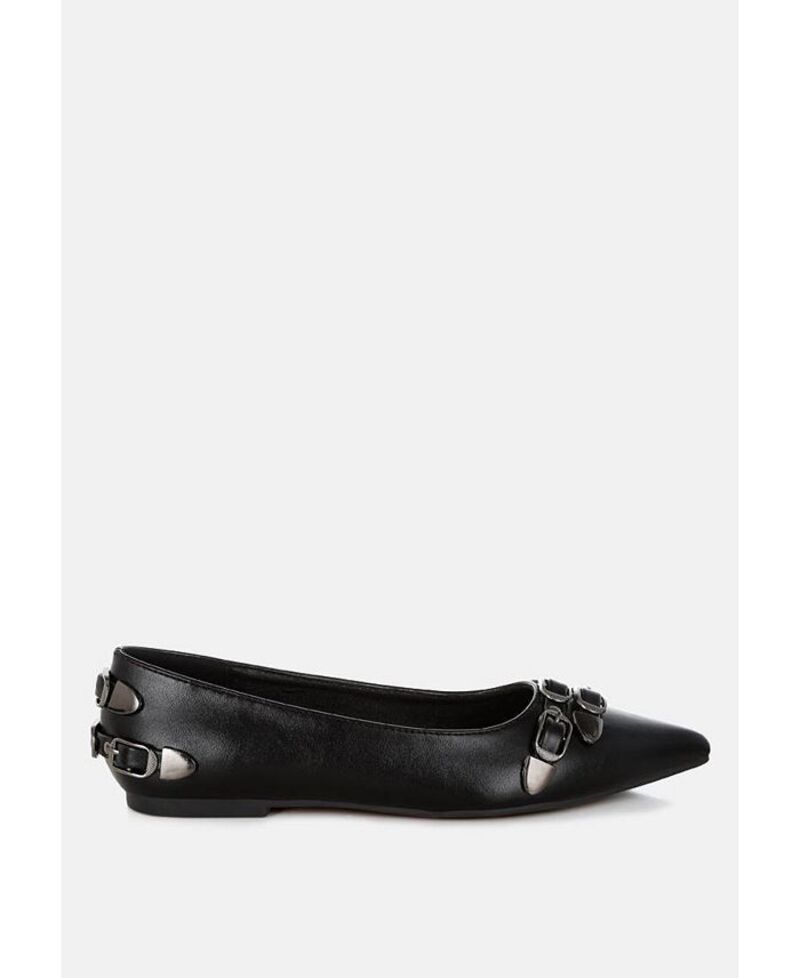 ロンドンラグ レディース シューズ パンプス London Rag Golini Belt Buckle Detail Ballerinas Black ブラック